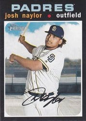 2020 Topps Heritage Base Set Josh Naylor #363 card