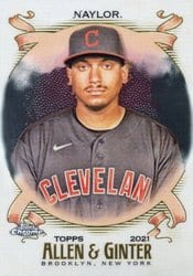 2021 Topps Allen & Ginter Chrome Base Set Josh Naylor #190 card