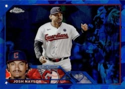 2023 Topps Chrome Sapphire Edition Base Set Josh Naylor #91 card