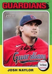 2024 Topps Heritage Base Set Josh Naylor #302 card