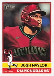 2025 Topps Heritage Base Set Josh Naylor #49 card