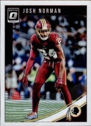 2018 Donruss Optic Base Set Josh Norman #99 card