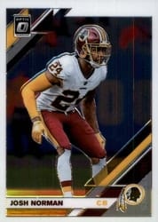 2019 Donruss Optic Base Set Josh Norman #99 card