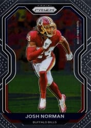 2020 Panini Prizm Base Set Josh Norman #8 card