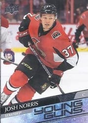 2020-21 Upper Deck Base Set Josh Norris #209 card