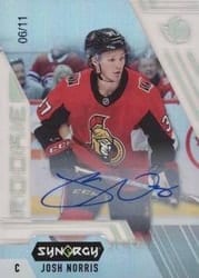 2020-21 Upper Deck Synergy Base Set Josh Norris #129 card