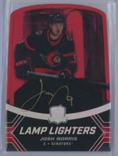 2020 Upper Deck The Cup Lamp Lighters Autographs Josh Norris #LL-JN card