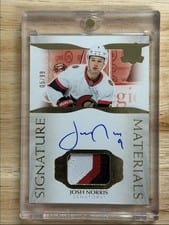 2021-22 Upper Deck The Cup Signature Materials Josh Norris #SP-JN card