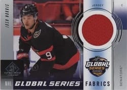 2024-25 SP Game Used 2023 Global Series Sweden Fabrics Josh Norris #GSF-JN card