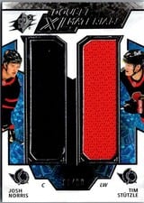 2021-22 SPx Double XL Duos Materials Josh Norris/Tim Stutzle #XL-NS card