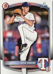 2025 Bowman Draft Base Set Josh Owens #BD-119 card