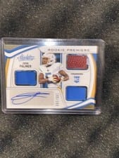2021 Panini Absolute Rookie Premiere Materials Autos Josh Palmer #224 card