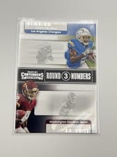 2021 Panini Contenders Round Numbers Josh Palmer / Dyami Brown #RN-JPA card