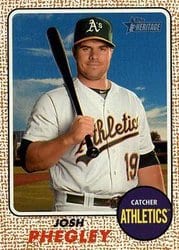 2017 Topps Heritage Base Set Josh Phegley #55 card