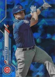 2020 Topps Chrome Update Sapphire Edition Base Set Josh Phegley #U-114 card