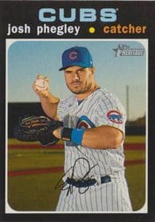 2020 Topps Heritage Base Set Josh Phegley #688 card