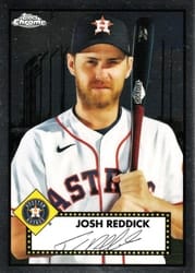 2021 Topps Chrome Platinum Anniversary Base Set Josh Reddick #403 card