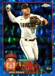 2023 Topps Chrome Sapphire Edition Base Set Josh Rojas #60 card