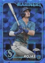 2024 Topps Chrome Sapphire Edition Base Set Josh Rojas #487 card