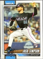 2026 Topps Base Set Josh Simpson #583 card