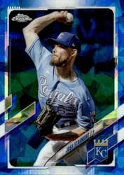 2021 Topps Chrome Update Sapphire Edition Base Set Josh Staumont #US20 card