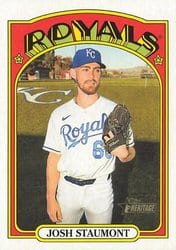 2021 Topps Heritage Base Set Josh Staumont #284 card