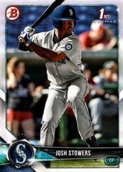 2018 Bowman Draft Base Set Josh Stowers #BD-190 card