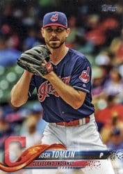 2018 Topps Base Set Josh Tomlin #27 card