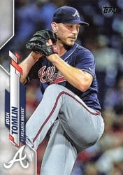 2020 Topps Update Base Set Josh Tomlin #U-182 card