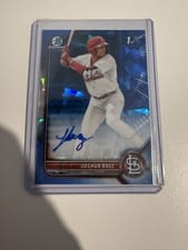 2022 Bowman Sapphire Edition Autographs Joshua Baez #BSPA-JB card