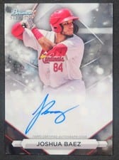 2023 Bowman Sterling Prospect Autographs Joshua Baez #PA-JBZ card