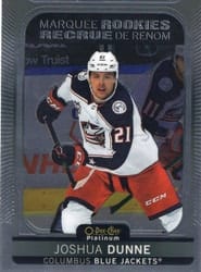 2021-22 O-Pee-Chee Platinum Base Set Joshua Dunne #243 card
