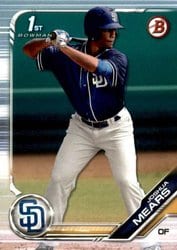2019 Bowman Draft Base Set Joshua Mears #BD-180 card