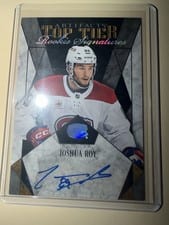 2024-25 Upper Deck Artifacts Top Tier Rookie Signatures Joshua Roy #TTR-JR card