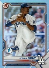 2020 Bowman 1st Edition Josiah Gray #BFE-48 card