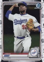 2020 Bowman Chrome Prospects Josiah Gray #BCP-48 card