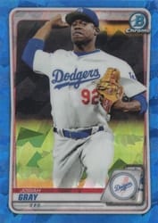 2020 Bowman Sapphire Edition Base Set Josiah Gray #BCP-48 card