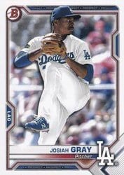 2021 Bowman Prospects Josiah Gray #BP-150 card