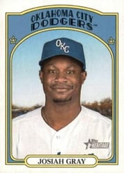 2021 Topps Heritage Minor League Base Set Josiah Gray #86 card