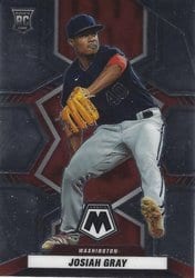 2022 Panini Mosaic Base Set Josiah Gray #255 card