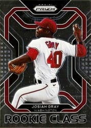 2022 Panini Prizm Rookie Class Josiah Gray #RC-18 card