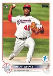 2022 Topps 1st Edition Base Set Josiah Gray #43 card
