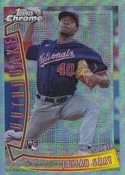 2022 Topps Chrome 1996  Youthquake Josiah Gray #YQ-15 card