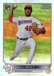 2022 Topps Chrome Logofractor Edition Base Set Josiah Gray #51 card