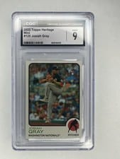 2022 Topps Heritage Mini Josiah Gray #125 card