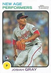2022 Topps Heritage New Age Performers Josiah Gray #NAP-22 card