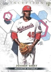 2022 Topps Inception Base Set Josiah Gray #27 card