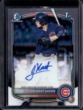 2025 Bowman Draft Chrome Prospect Autographs Josiah Hartshorn #CPA-JHA card