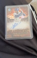 2024 Bowman Chrome Gladiators of the Diamond Autographs Josue De Paula #GDA-JD card