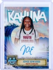 2024-25 Bowman University Chrome The Big Kahuna Autographs Joyce Edwards #BKA-JE card